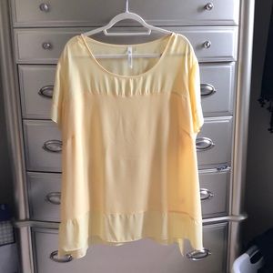 NY Collection Yellow Shirt
